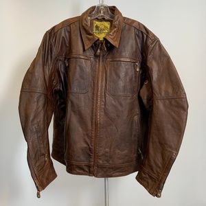 Timeless Cognac Leather Moto Jacket
